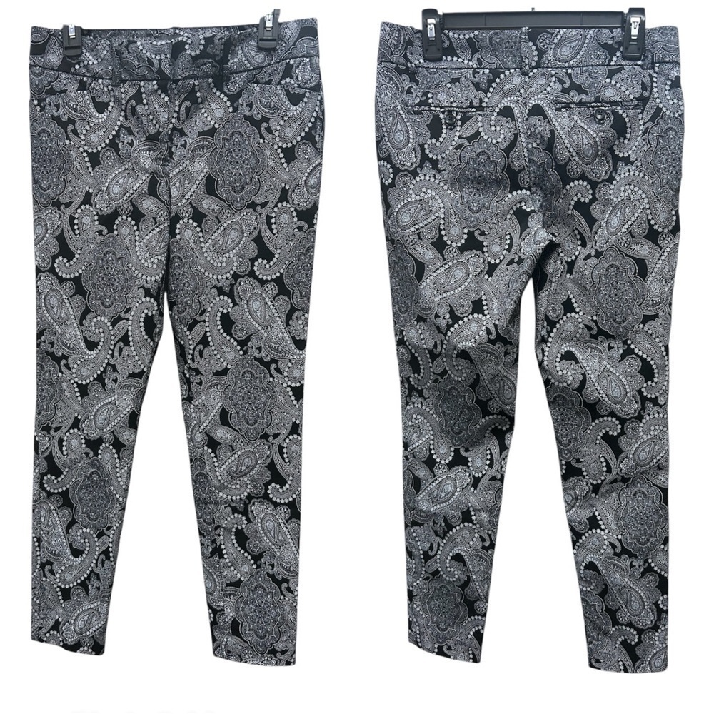 The Limited Black and White Paisley Print Pants, Women’s Size 6, EUC